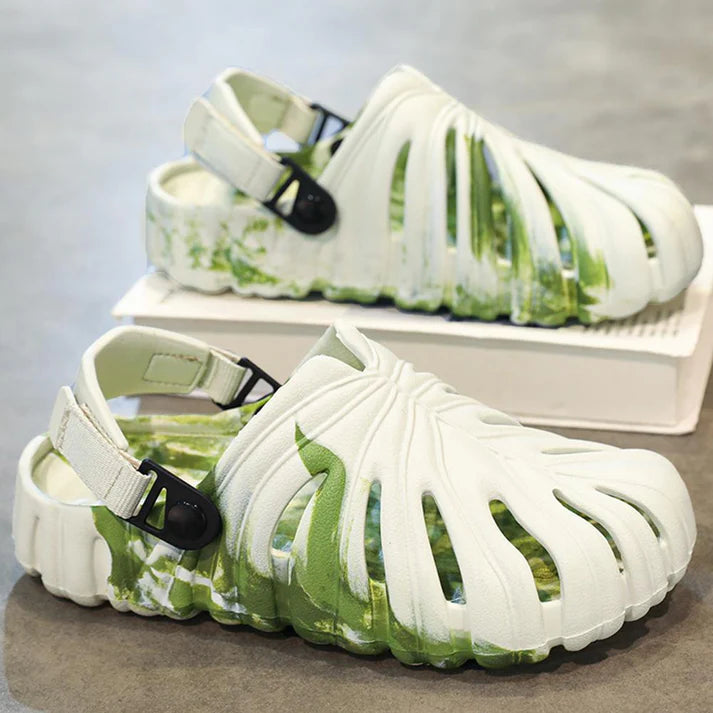 Variegated Monstera™ Slippers – by Happinest Home